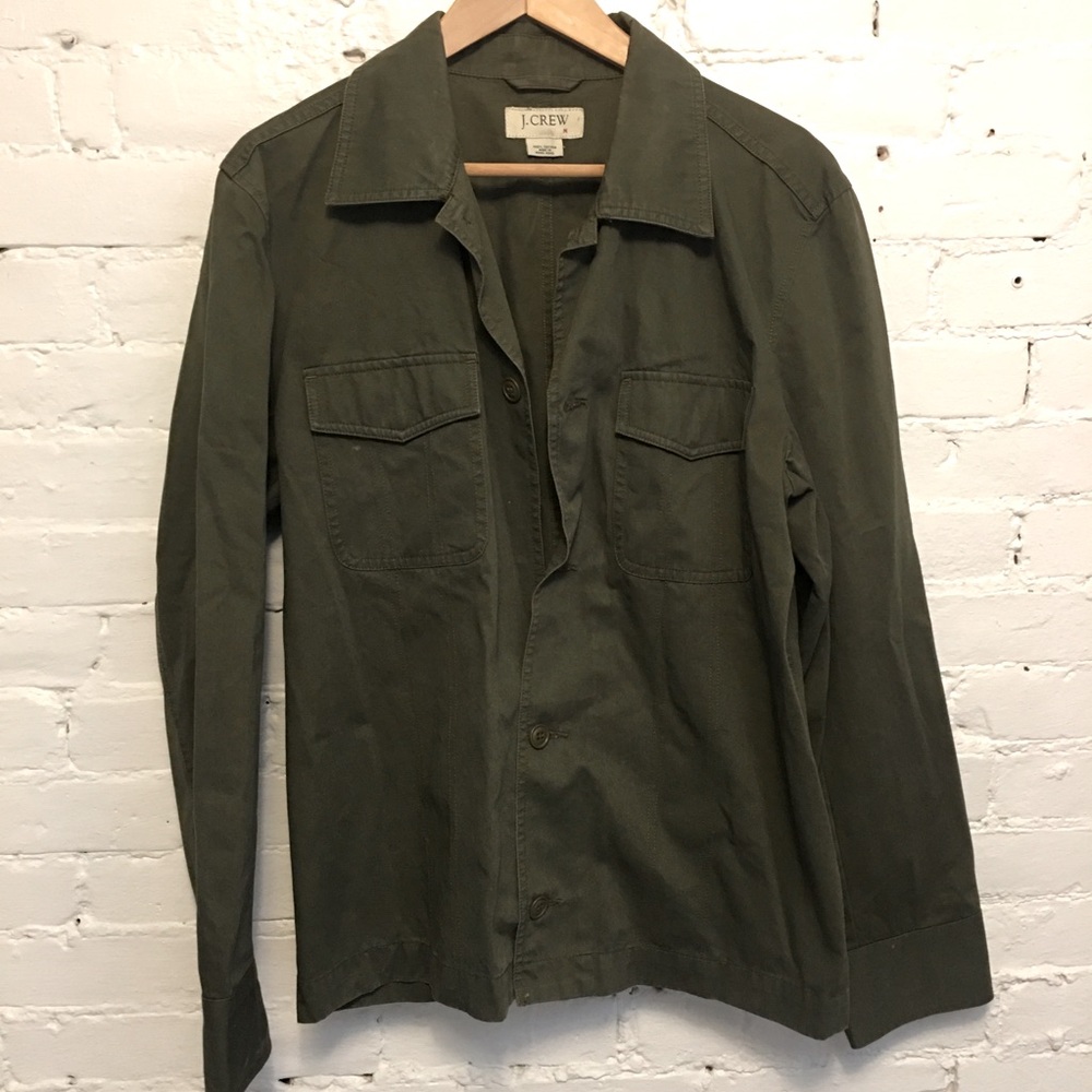 J.Crew vtg 90s 00s field jacket cotton canvas in fatigue size m